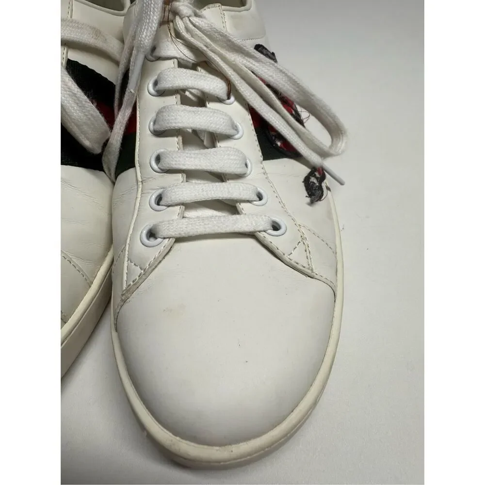 Gucci Ace Embroidered Snake Sneakers Size 42 EU/ 9 US Men’s 10,5 Women’s